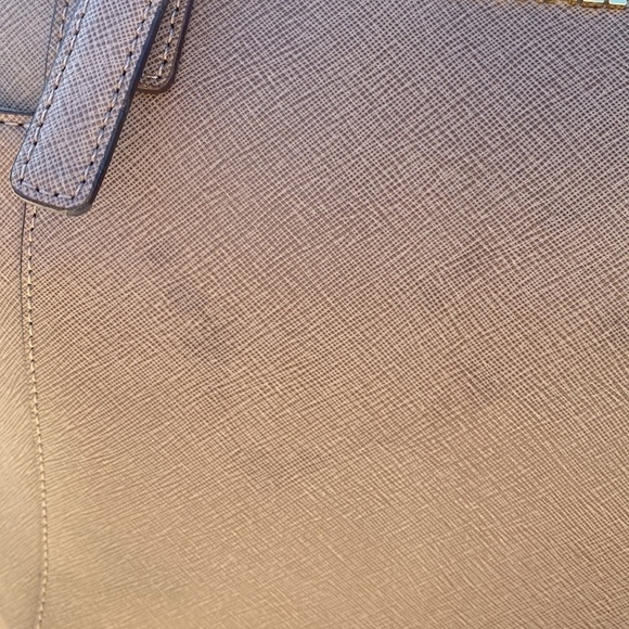 Michael Kors large Charlotte tote saffiano cross grain leather shoulder bag zip - Picture 6 of 15